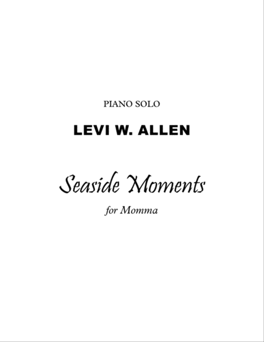 Seaside Moments - Piano Solo (Original) Piano Solo scores gallery preview page 1