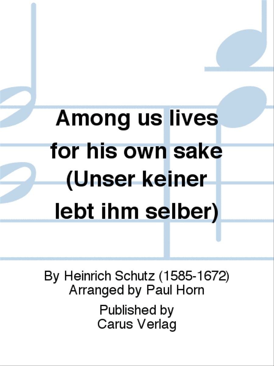 Among us lives for his own sake (Unser keiner lebt ihm selber) Basso Continuo scores gallery preview page 1