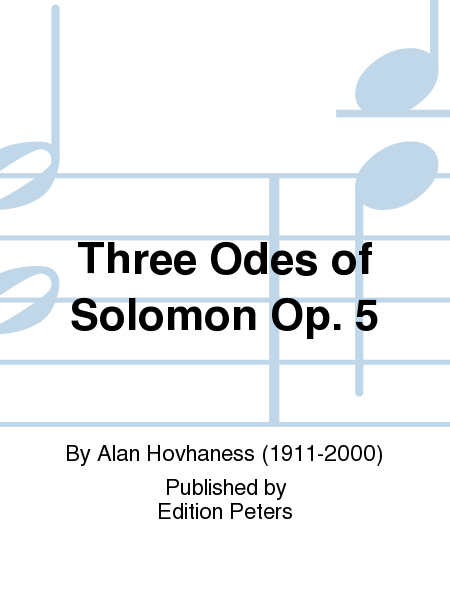 Three Odes of Solomon Op. 5