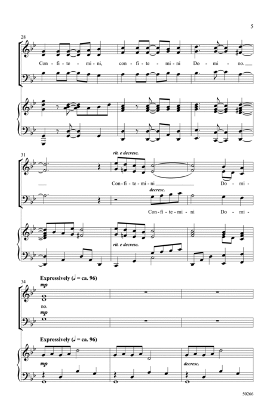 Confitemini Domino Choir scores gallery preview page 4
