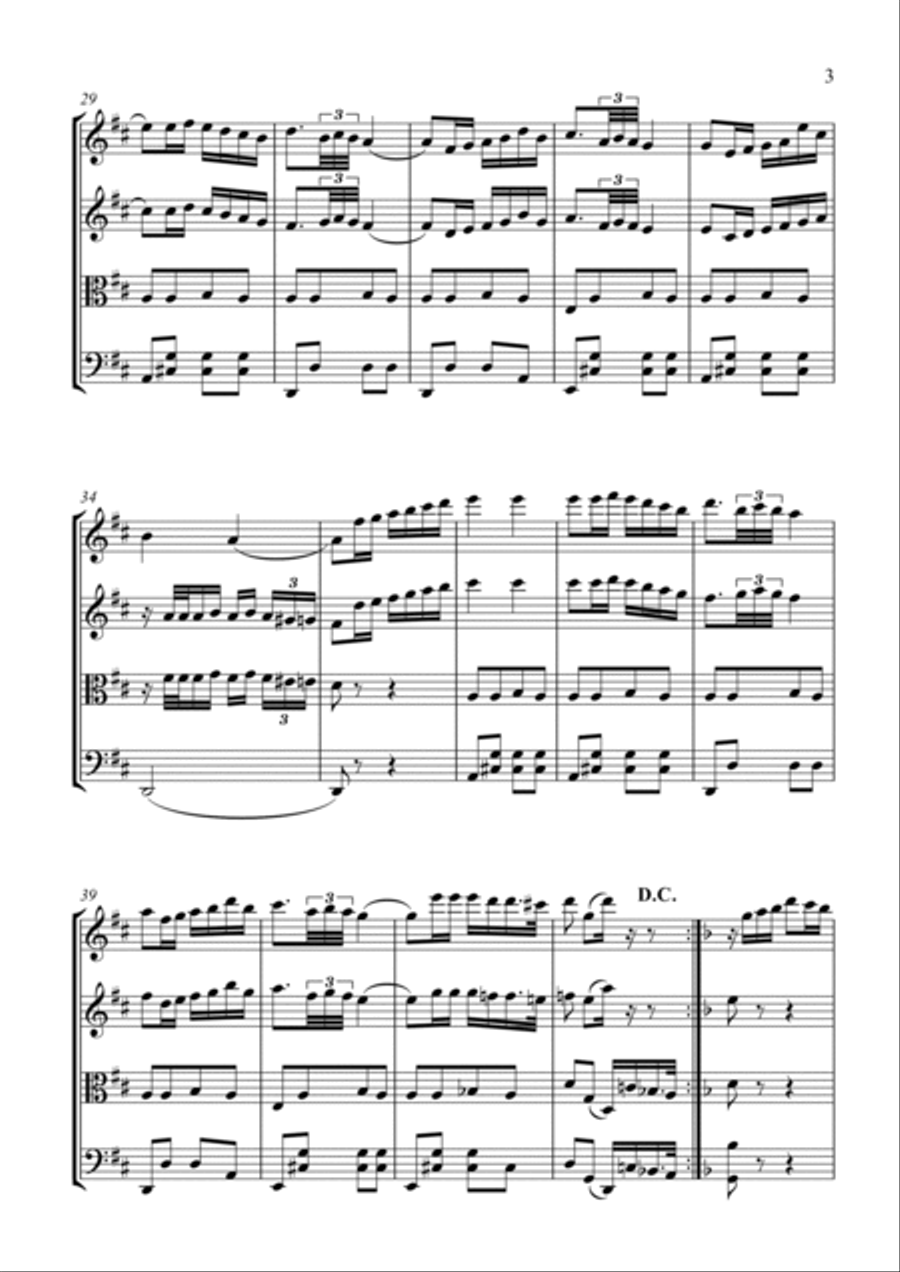 Chitara romana Chitara romana String Quartet scores gallery preview page 3