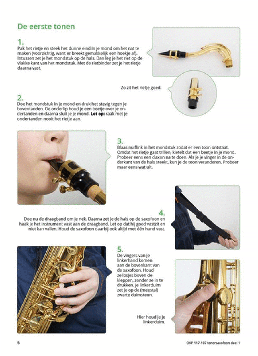 Samen Leren Samenspelen Vlaams Deel 1 Tenor Saxophone scores gallery preview page 4