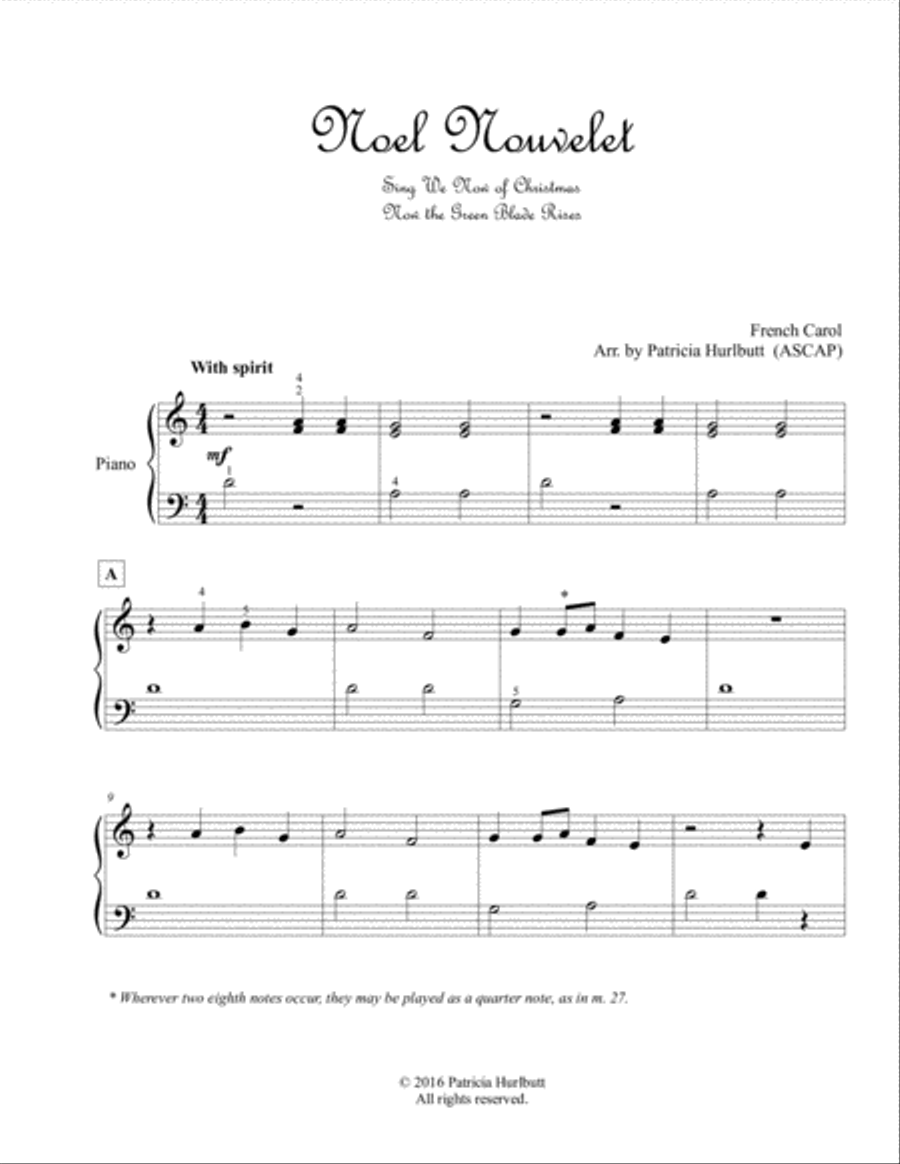 Three in D for Christmas for Easy Piano Easy Piano scores gallery preview page 2