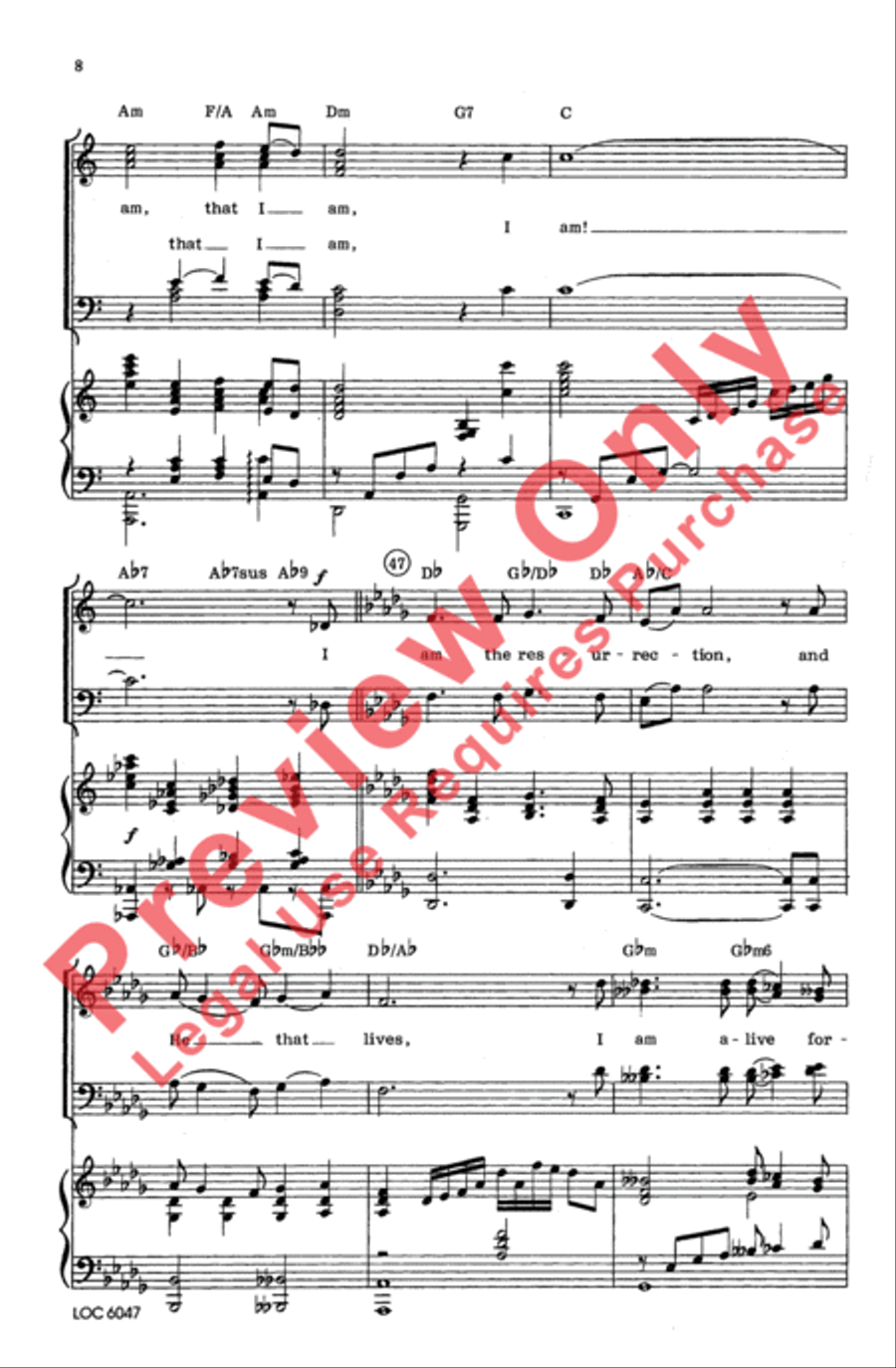 I Am 4-Part scores gallery preview page 7