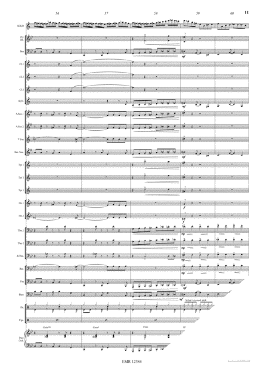 Swingair Bumble Bee Concert Band scores gallery preview page 12