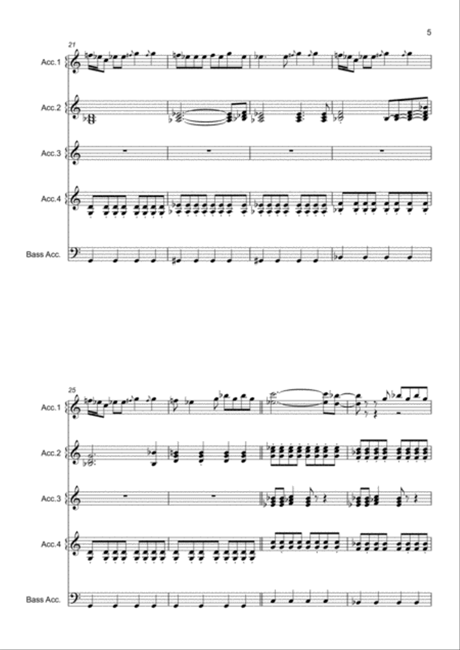 Rolling In The Deep Small Ensemble scores gallery preview page 5