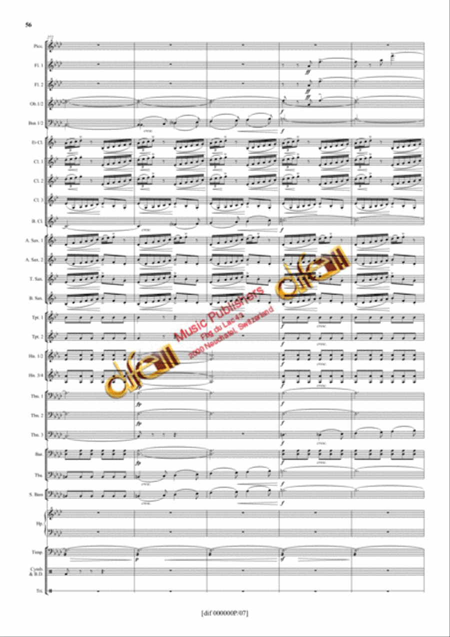 La Moldau Concert Band scores gallery preview page 55