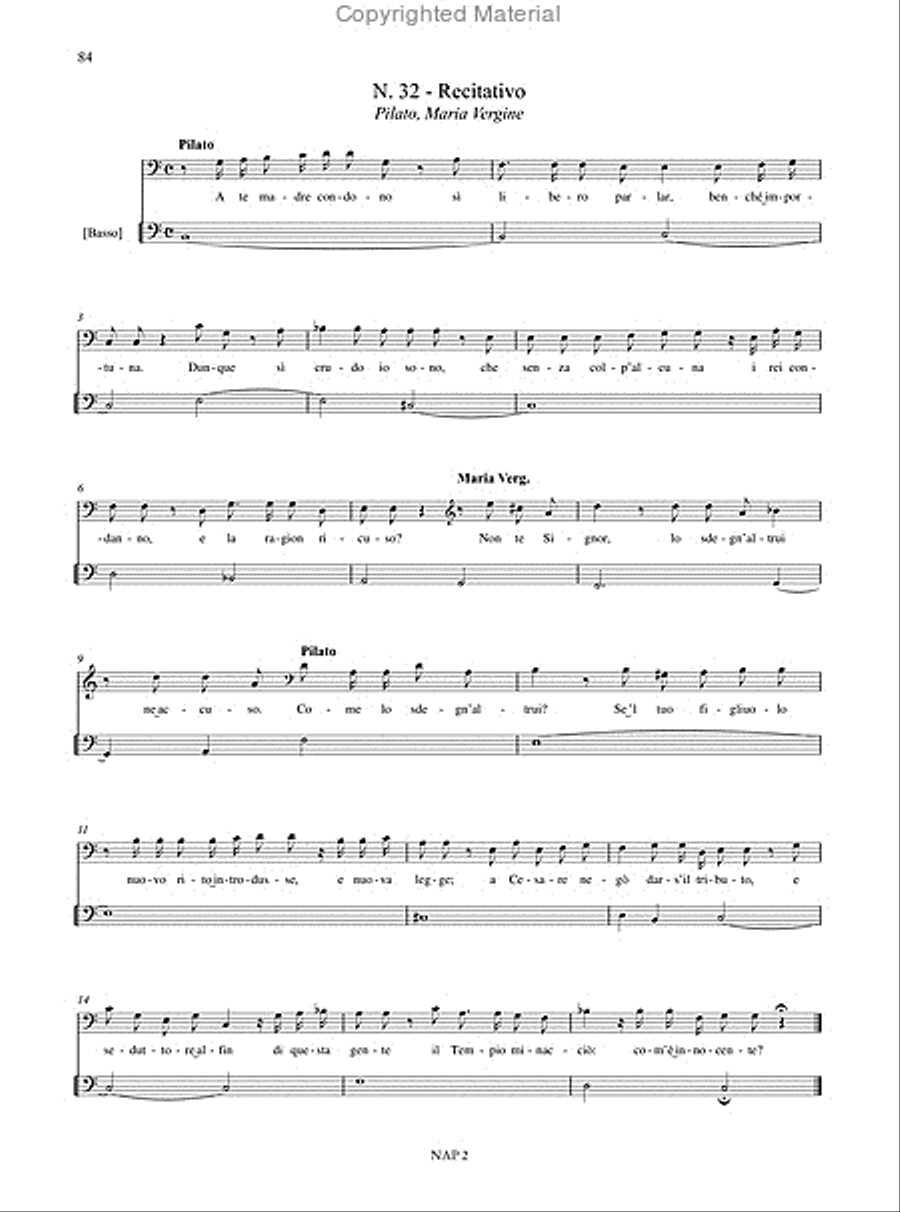 Oratorio di Maria dolorata (Napoli, ca. 1723) for 5 Voices, Choir and Instruments. Critical Edition Choir scores gallery preview page 12
