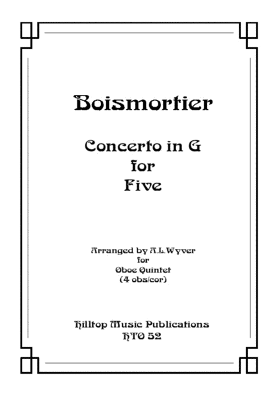 Concerto in F for five oboes