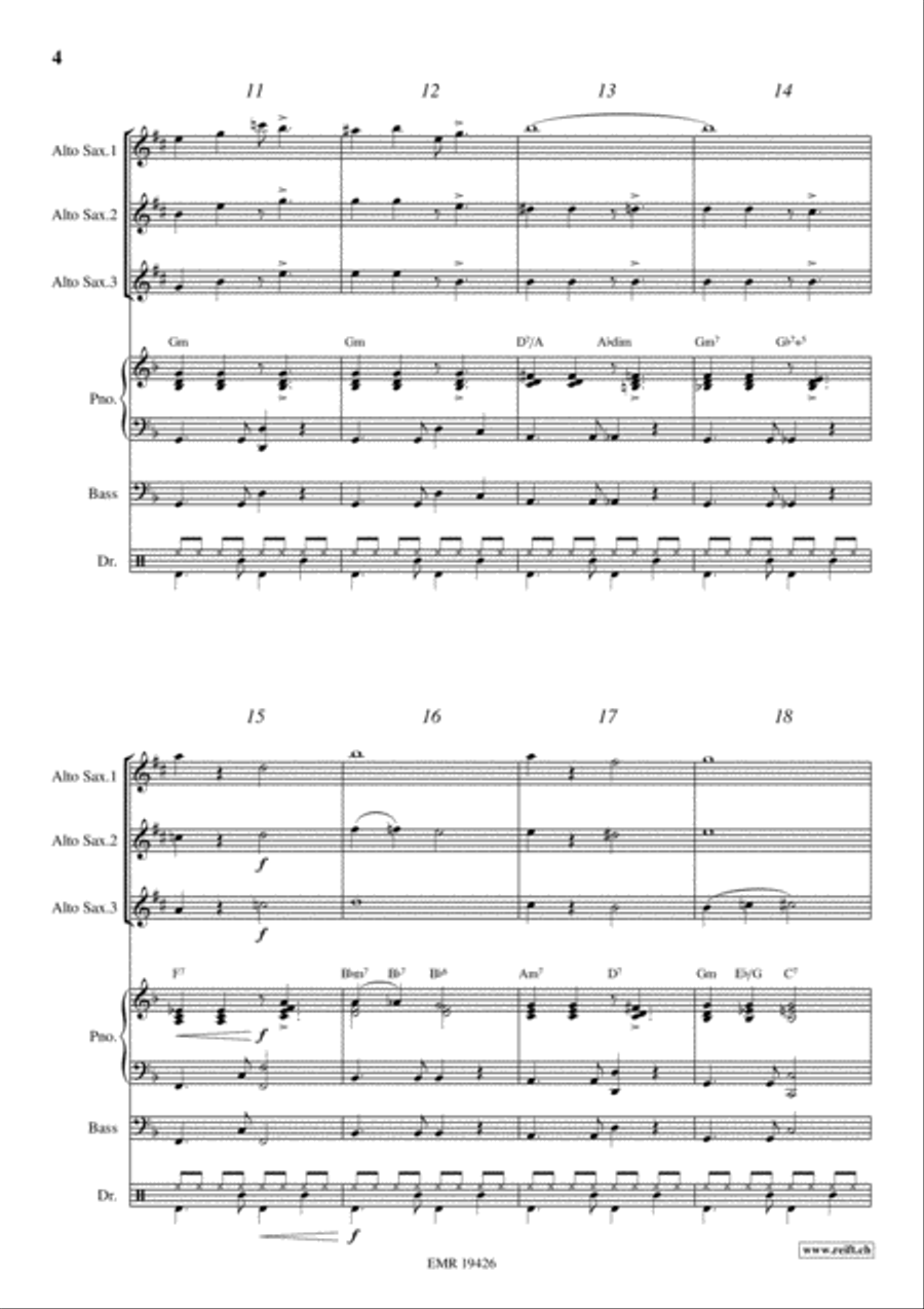 Latino Alto Saxophone scores gallery preview page 4