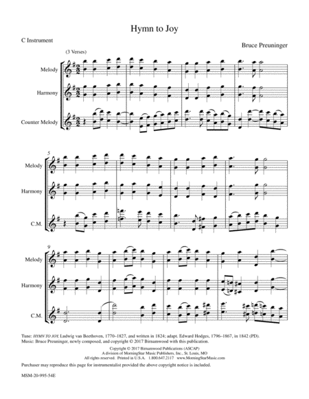 Hymn To Joy (Downloadable)