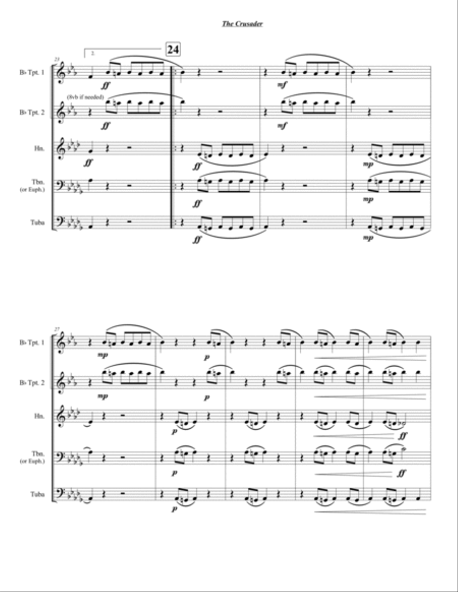 The Crusader Brass Quintet scores gallery preview page 5