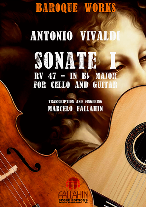Book cover for SONATE I (IN Bb MAJOR - RV 47) - ANTONIO VIVALDI - FOR CELLO AND GUITAR