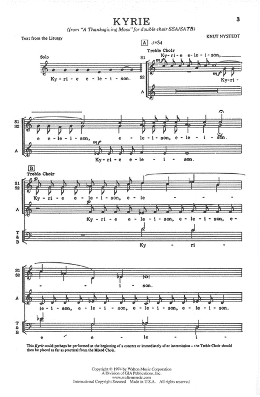 Kyrie (SSA, SATB) SSA scores gallery preview page 2