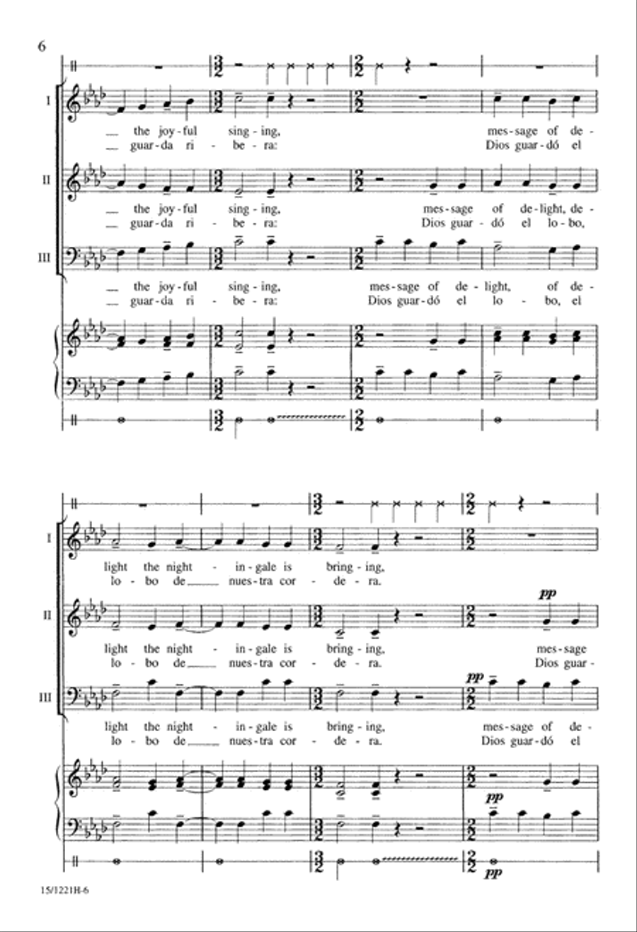 Ríu, Ríu, Chíu 3-Part scores gallery preview page 7
