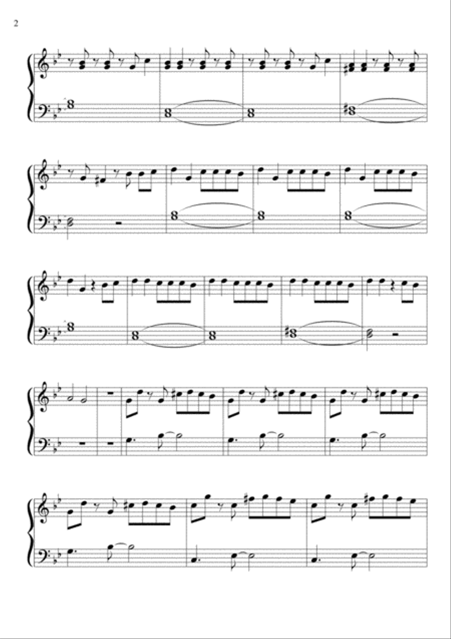Bad Guy Bad Guy Piano Solo scores gallery preview page 2