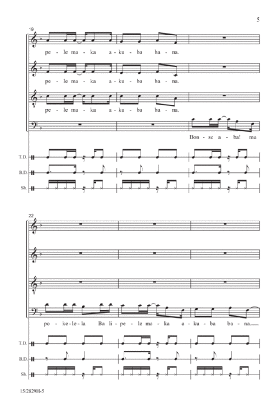 Bonse Aba 4-Part scores gallery preview page 5