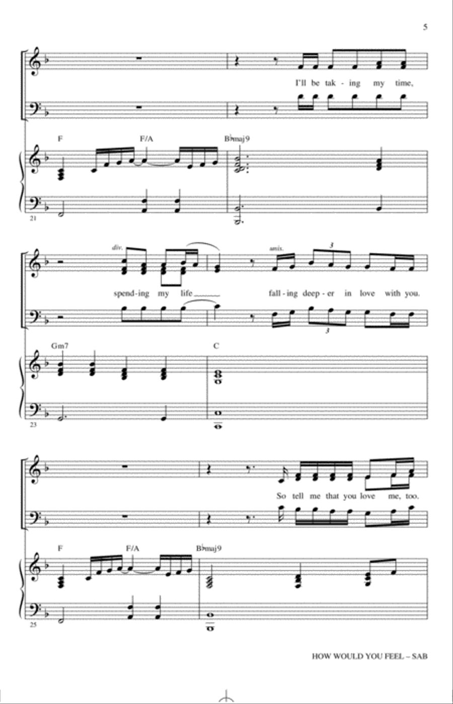How Would You Feel (Paean) (arr. Mac Huff) 3-Part scores gallery preview page 4