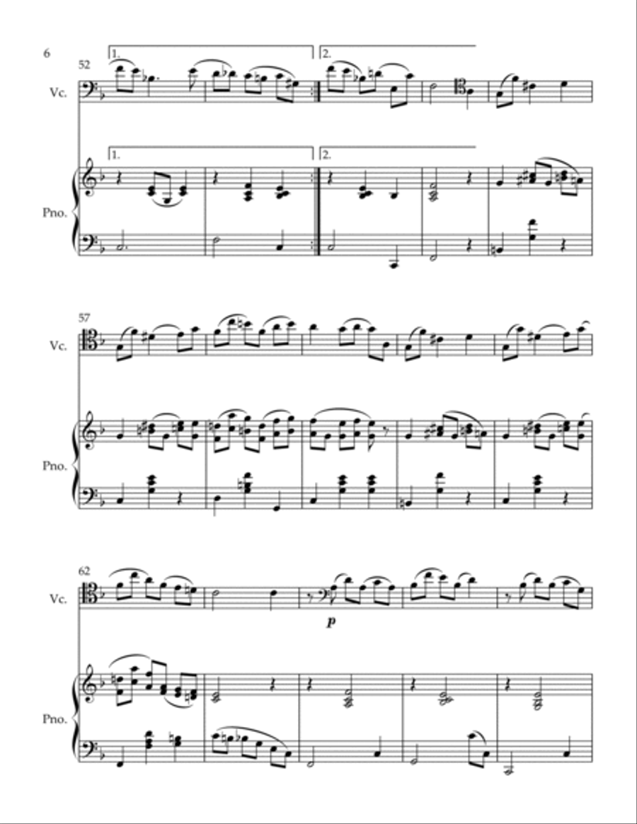 Alpenveilchen Piano scores gallery preview page 6