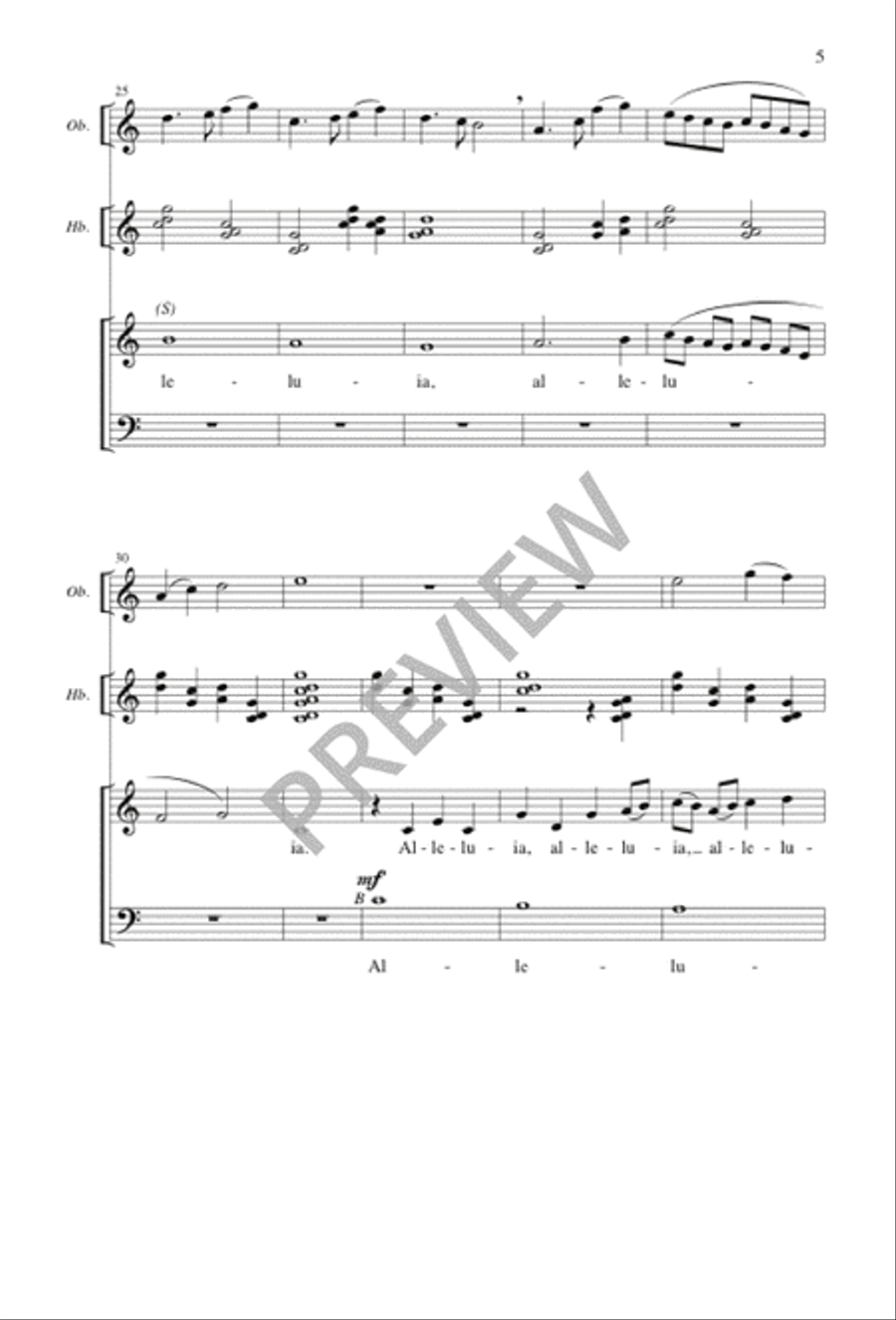 Festival Alleluias 4-Part scores gallery preview page 5
