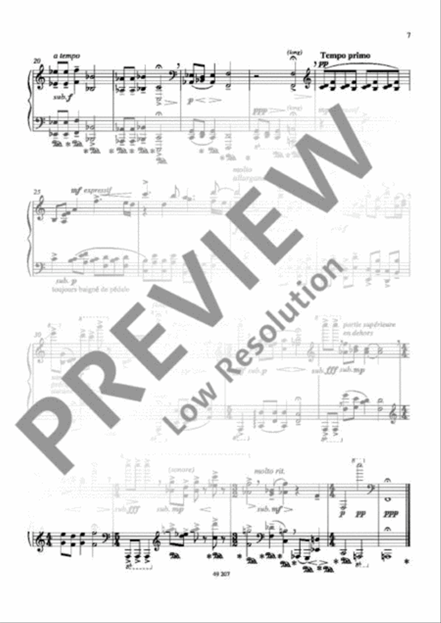 Reflexions Piano Solo scores gallery preview page 8