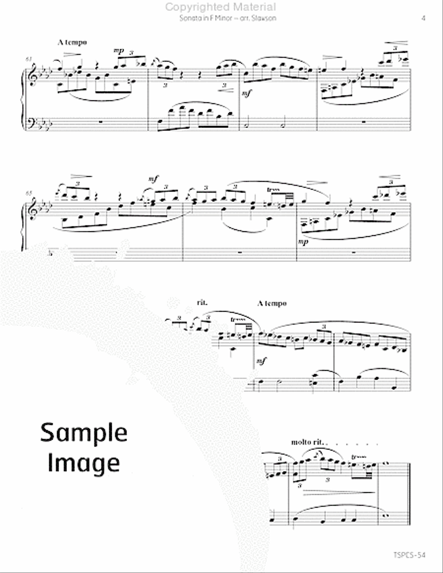 Sonata in F Minor Marimba scores gallery preview page 8