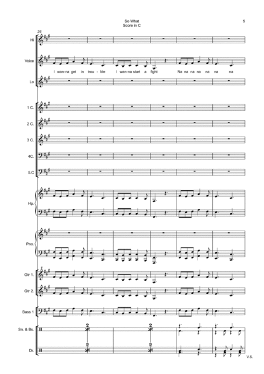 So What So What School and Community scores gallery preview page 5