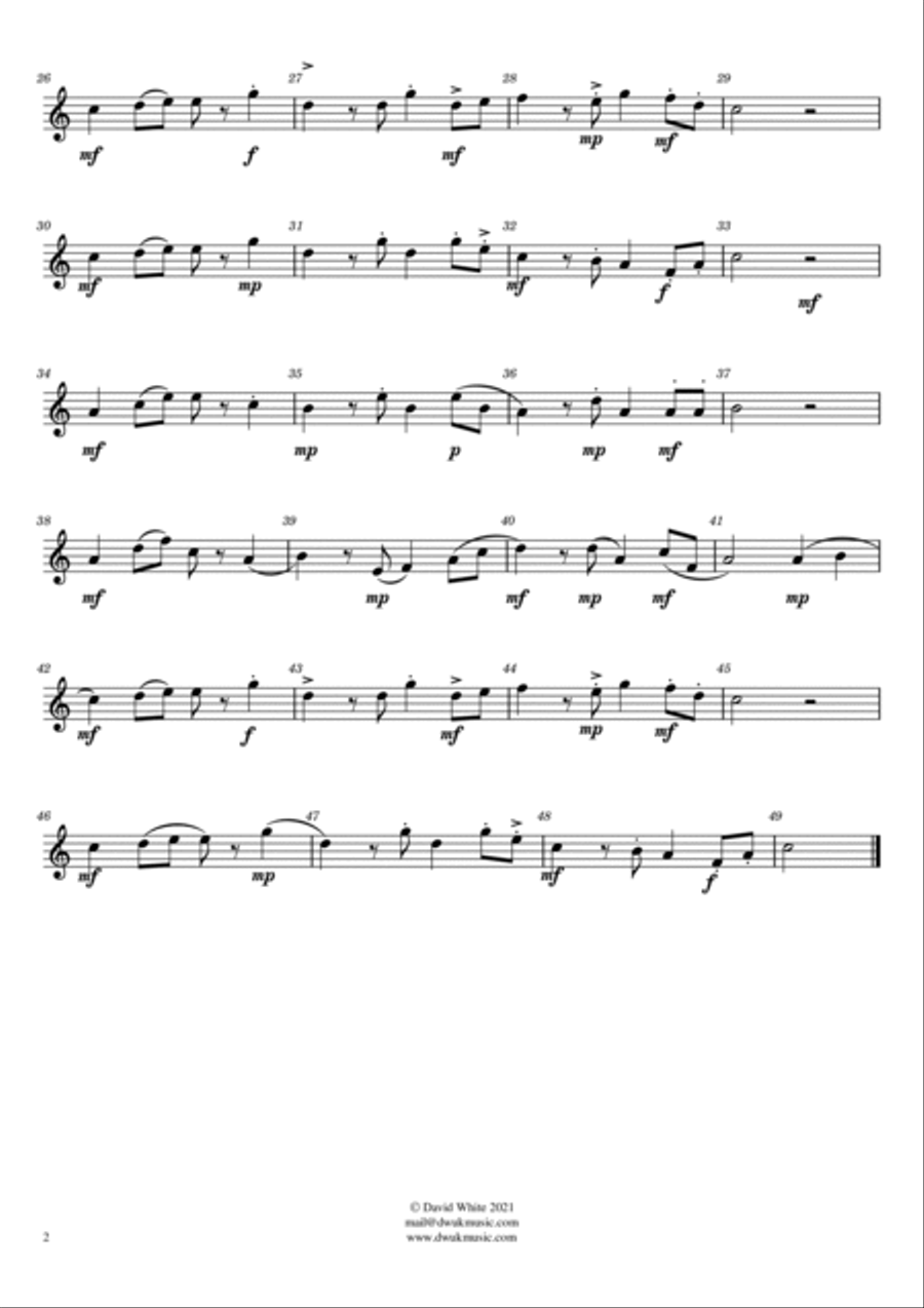 A Squirrel in the Woods Flute scores gallery preview page 6