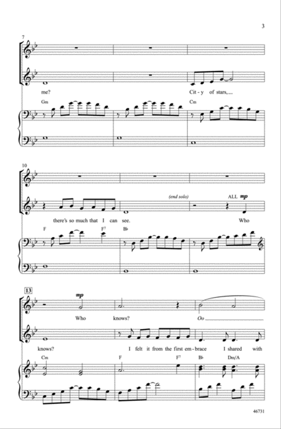 City of Stars Choir scores gallery preview page 2
