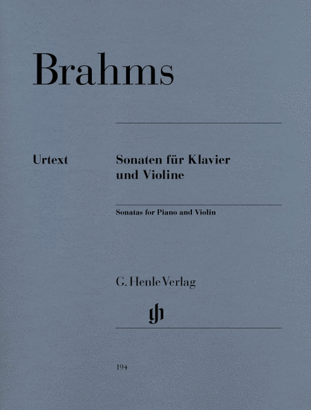 Johannes Brahms: Sonatas for Piano and Violin