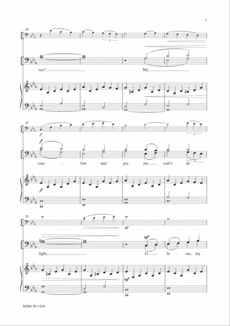 My Song in the Night 4-Part scores gallery preview page 6