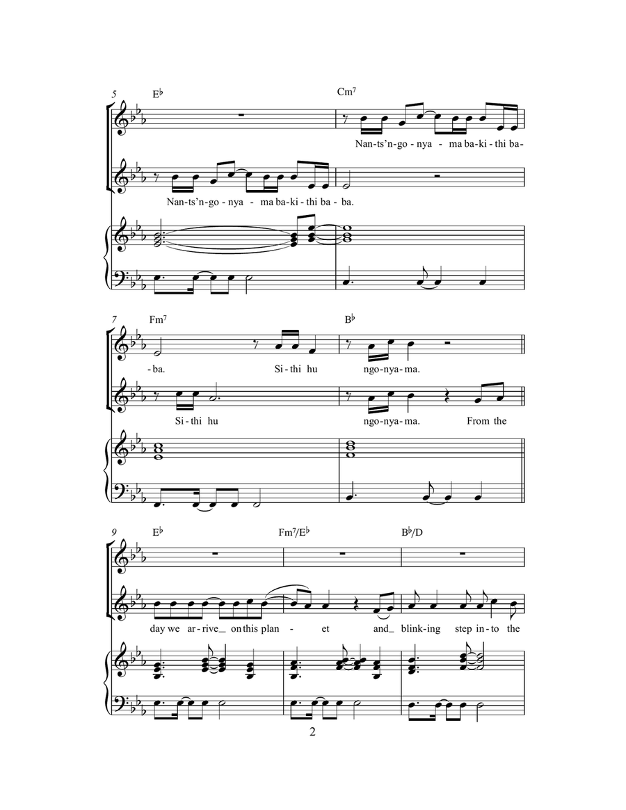 Circle Of Life (from The Lion King) (arr. Rick Hein) 2-Part scores gallery preview page 2