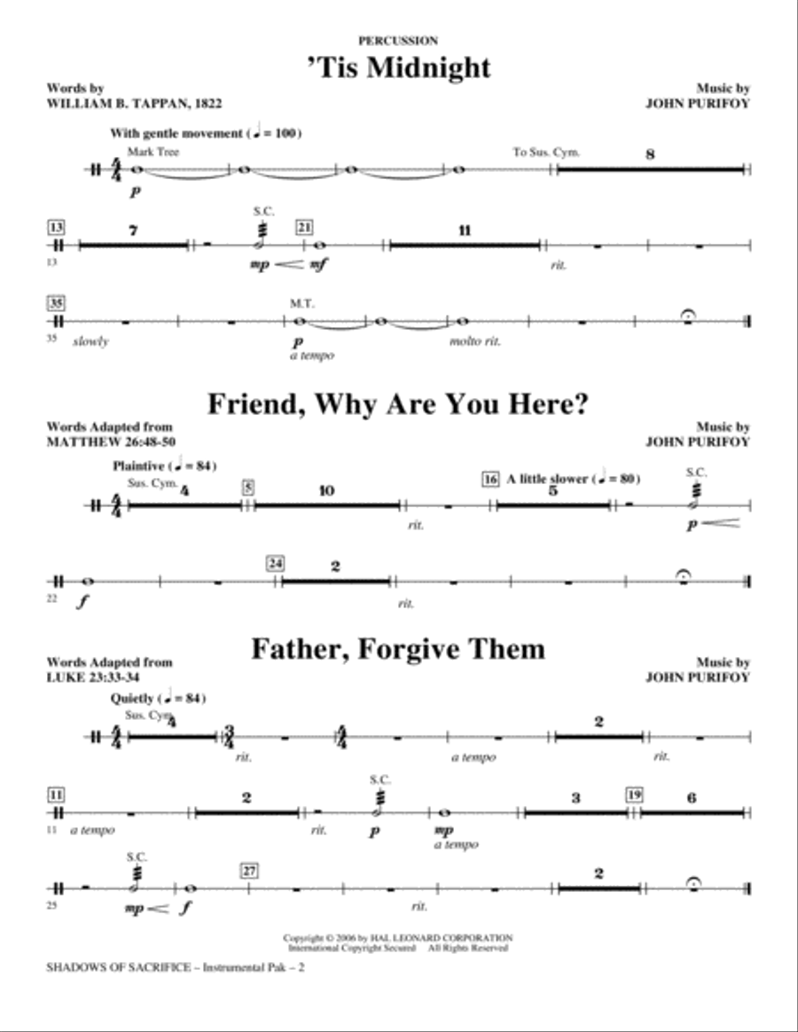 Shadows of Sacrifice - Percussion Choir scores gallery preview page 2