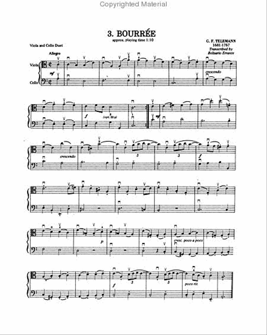 Ten Duets for Viola and Cello String Duet scores gallery preview page 3
