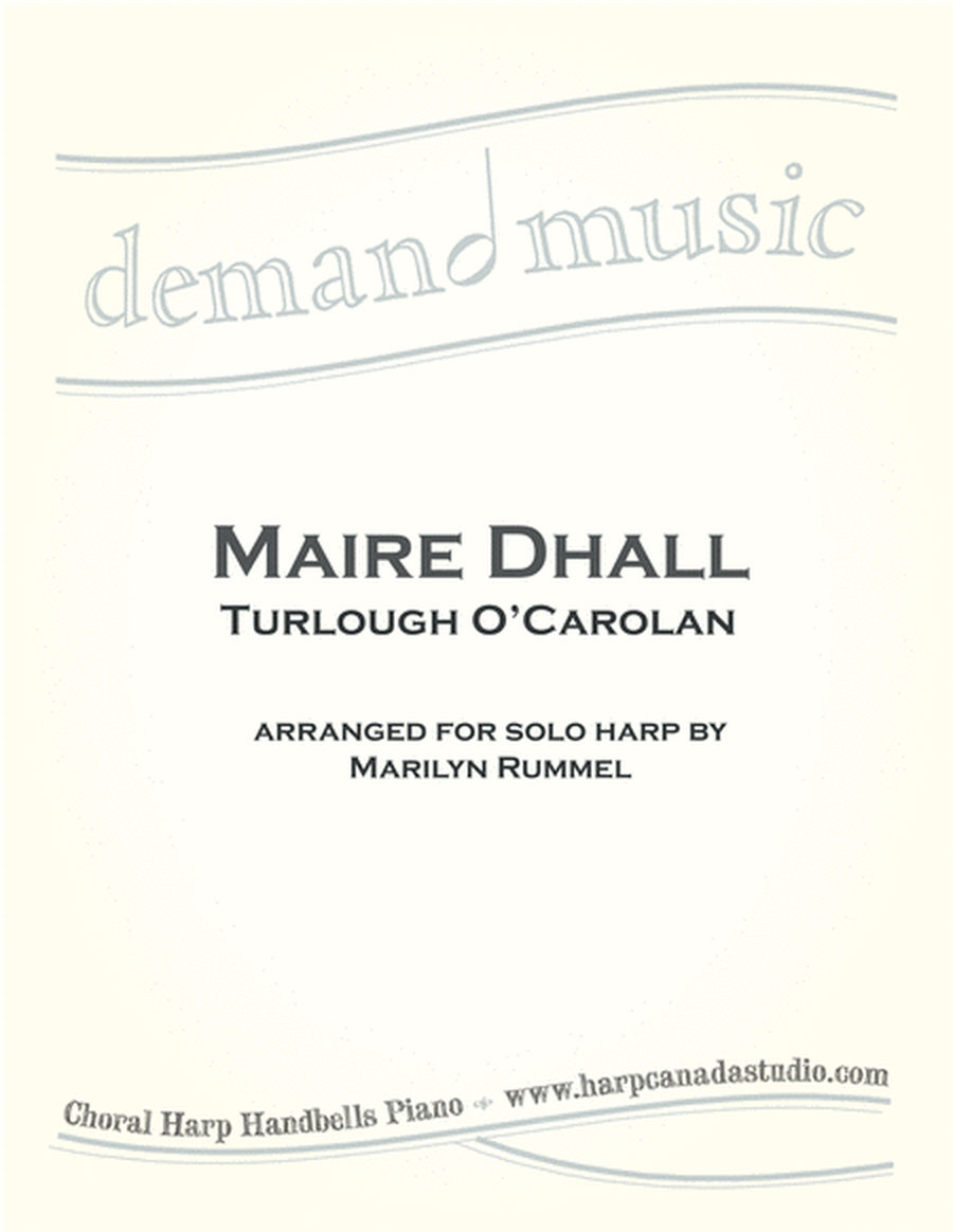 Maire Dhall ( Blind Mary ) for Solo harp - lever or pedal image number null