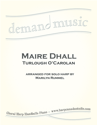 Book cover for Maire Dhall ( Blind Mary ) for Solo harp - lever or pedal