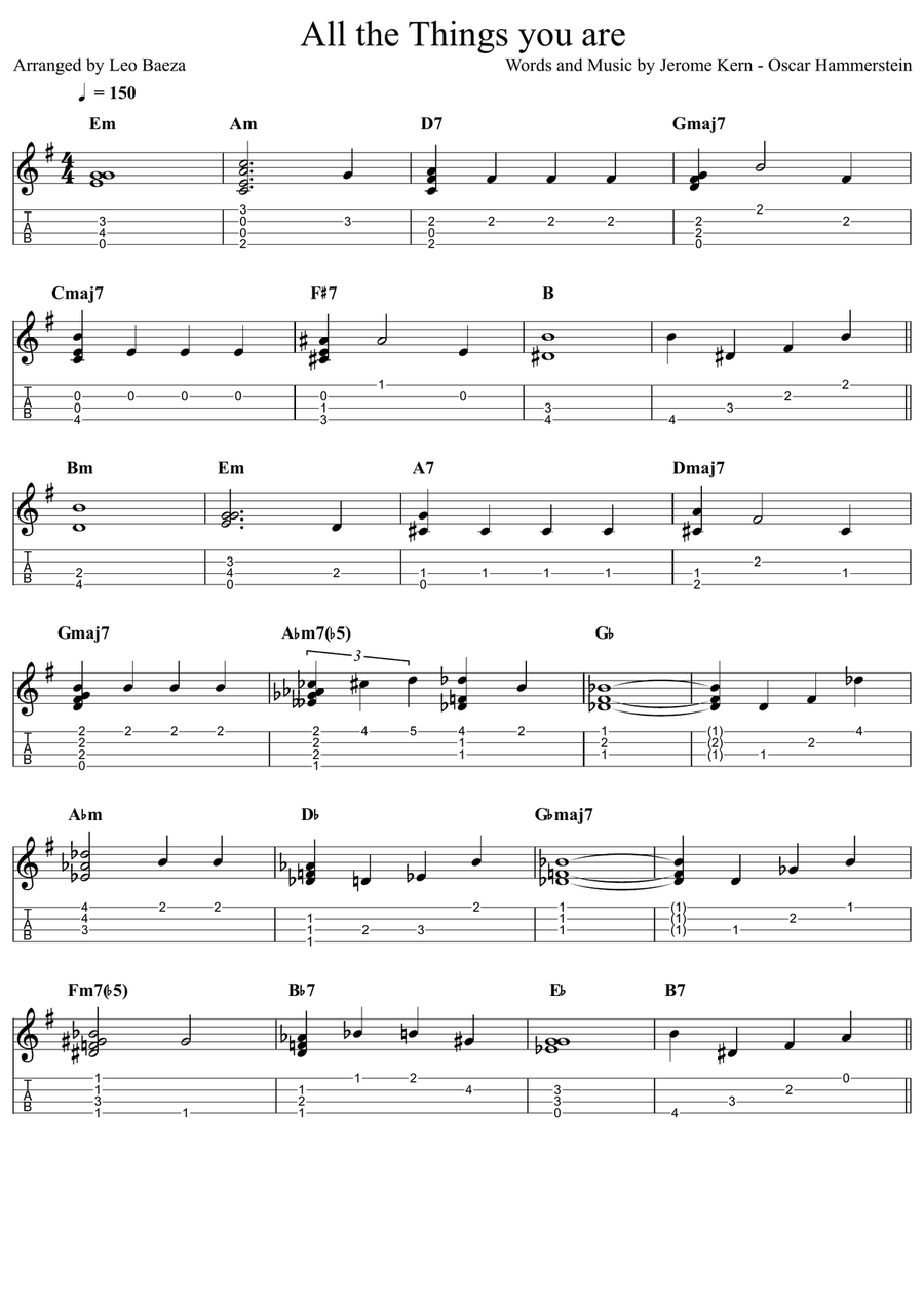 All The Things You Are Ukulele scores gallery preview page 1