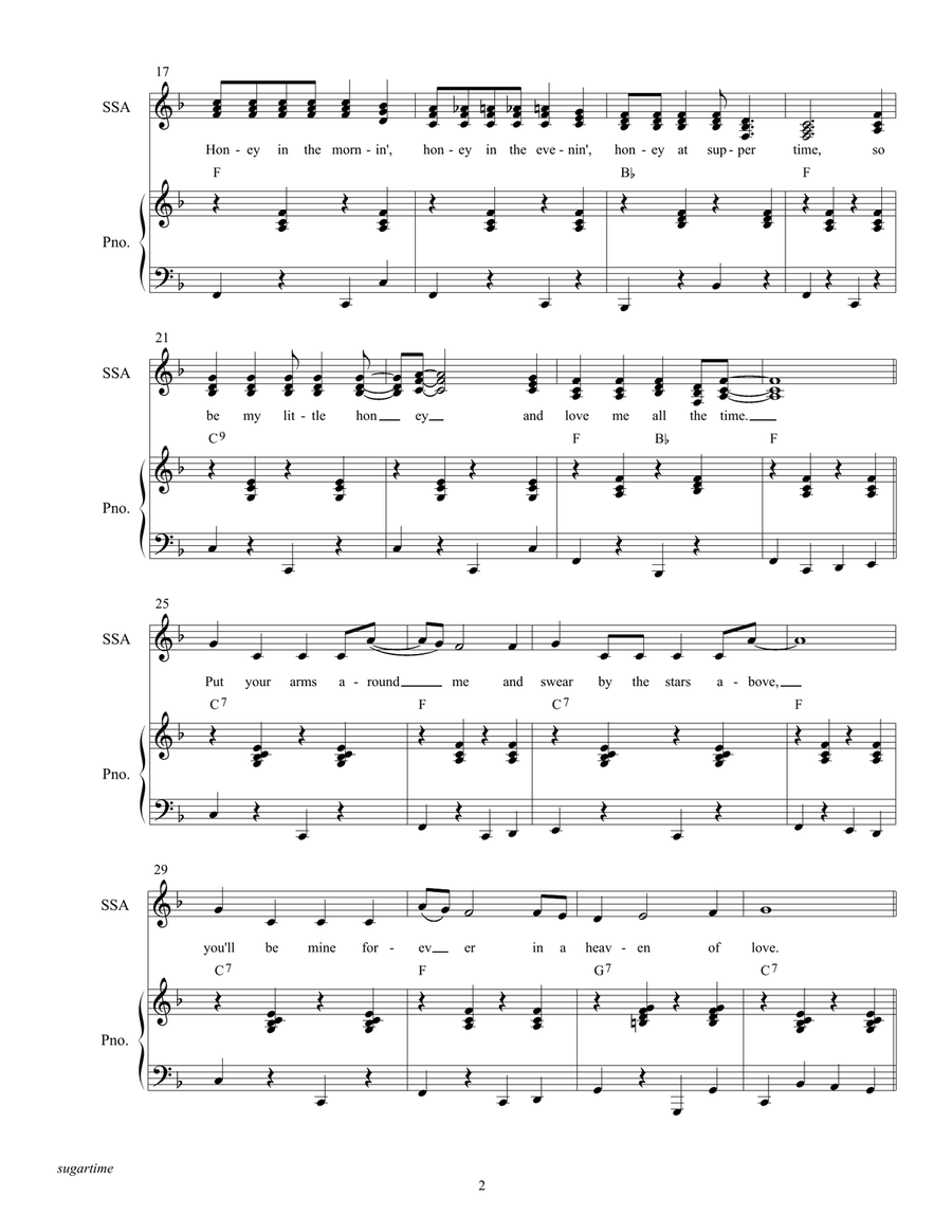 Sugartime Sugartime SSA scores gallery preview page 2