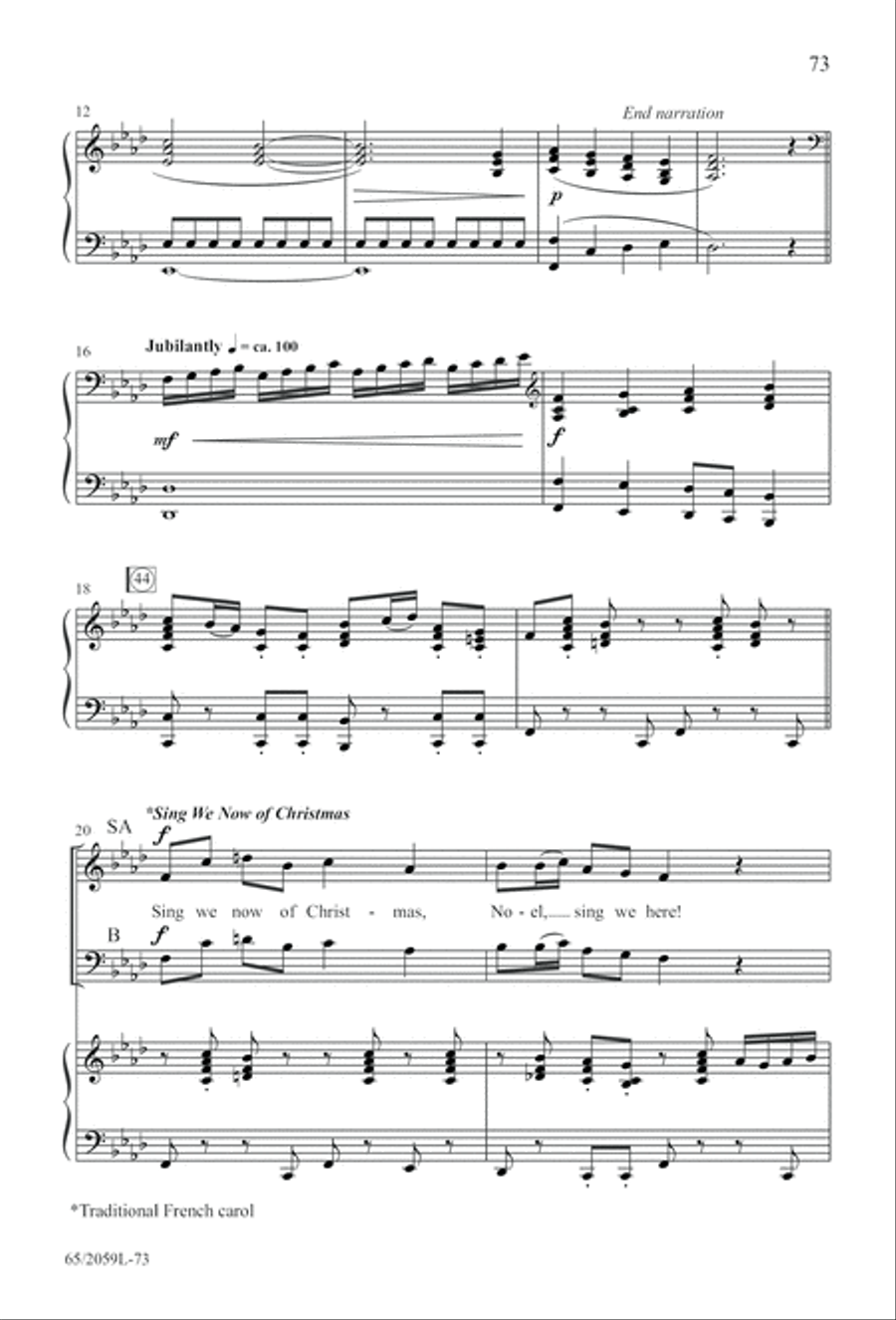 The Christmas Story 3-Part scores gallery preview page 74