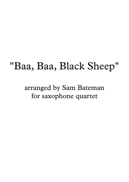 Baa, Baa, Black Sheep image number null