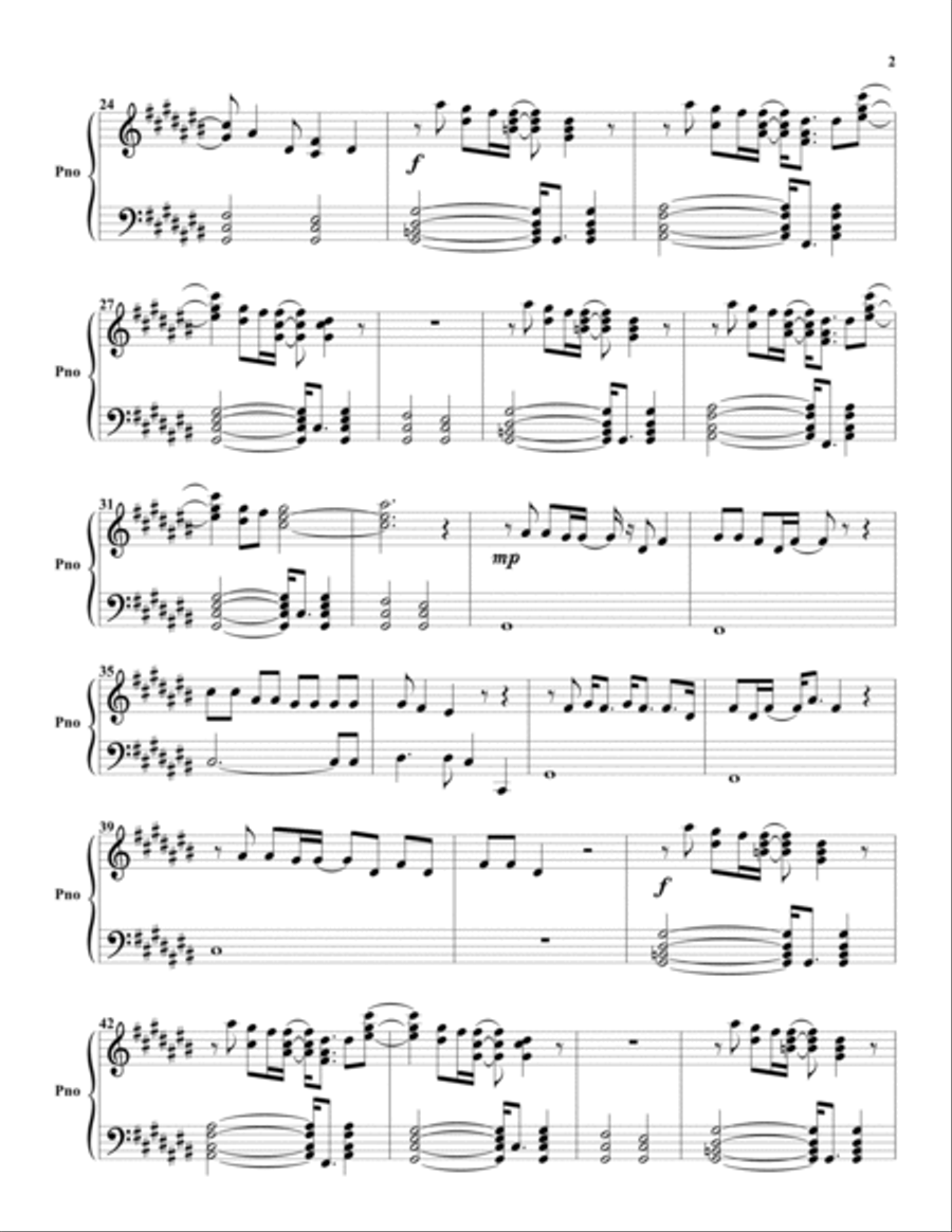 You Got The Love Piano Solo scores gallery preview page 2