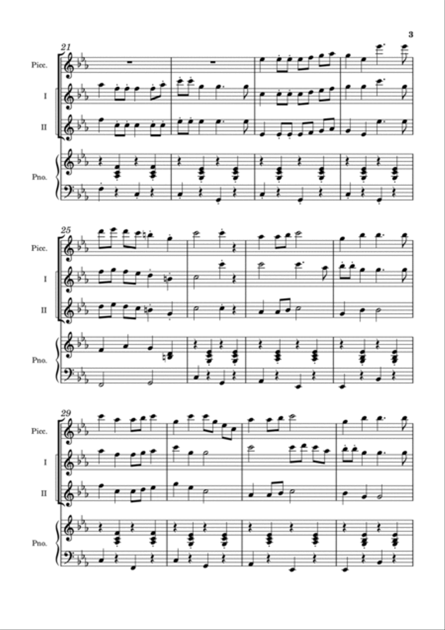 The Wellerman Jig The Wellerman Jig Flute Duet scores gallery preview page 3
