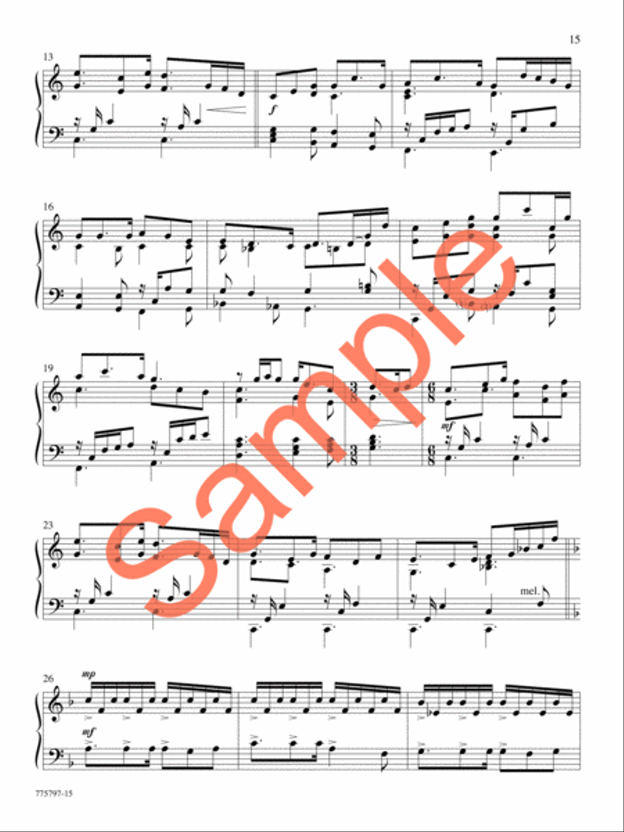 A Journey of Faith Piano Solo scores gallery preview page 14