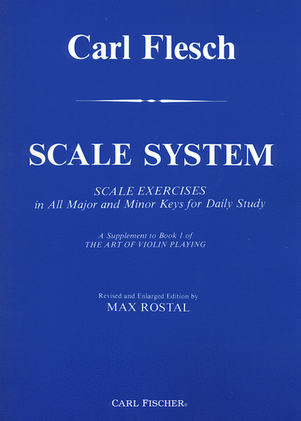 Scale System by Carl Flesch Violin Solo - Sheet Music