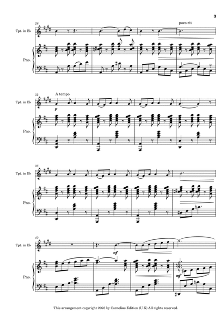 Barcarolle from 'Tales of Hoffmann" for trumpet and piano
