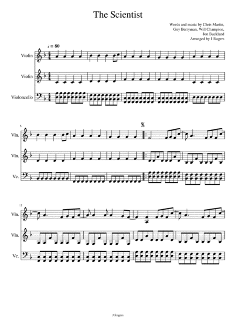 The Scientist String Trio scores gallery preview page 1