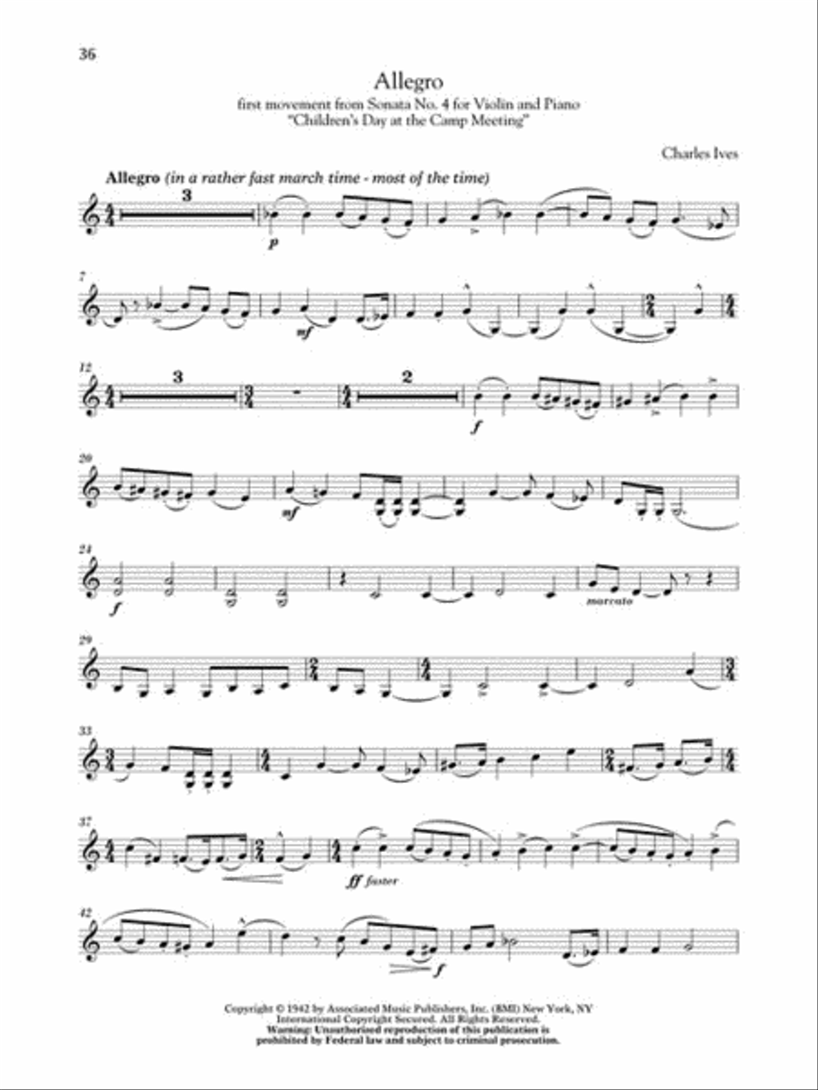 The G. Schirmer Violin Anthology Violin Solo scores gallery preview page 9