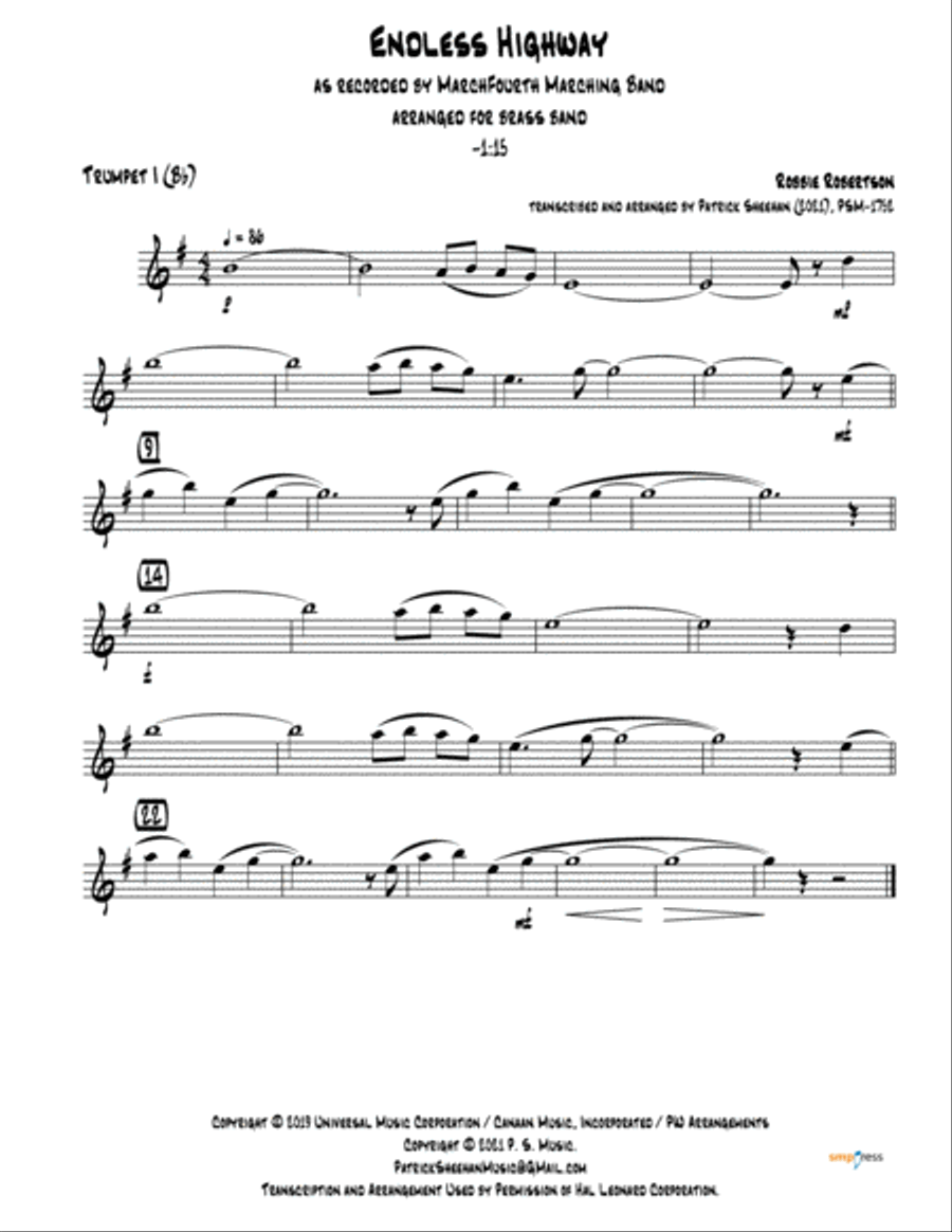 Endless Highway Brass Ensemble scores gallery preview page 4