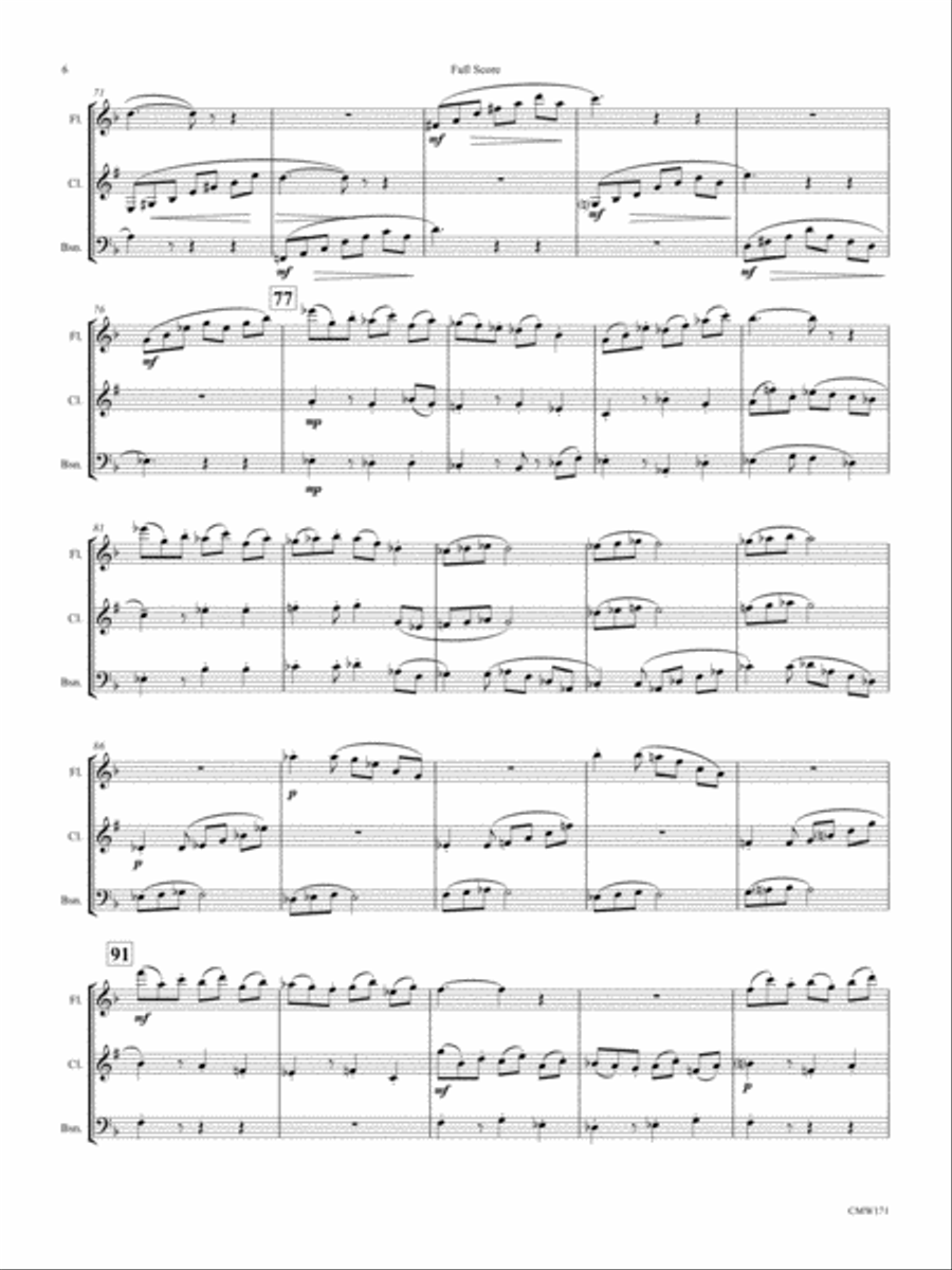 Trio in F Bassoon scores gallery preview page 6