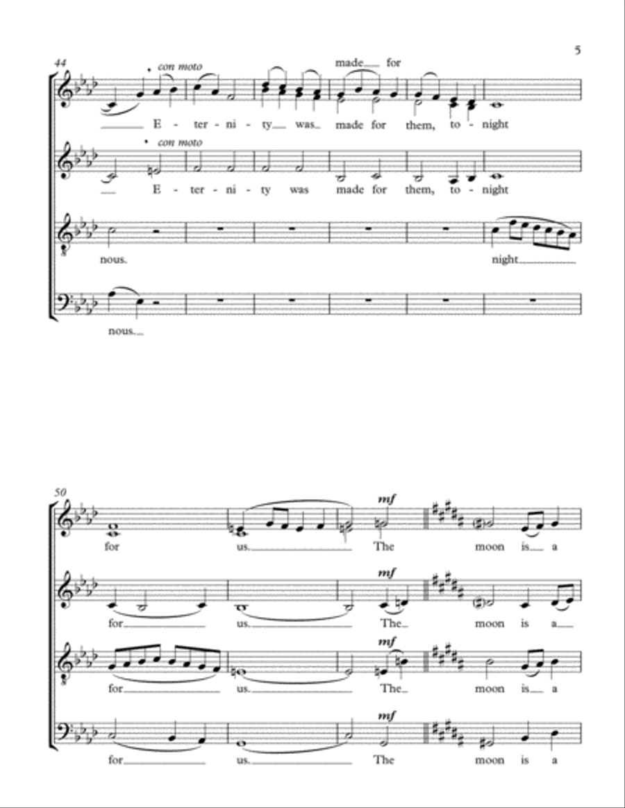 Tonight Tonight 4-Part scores gallery preview page 5